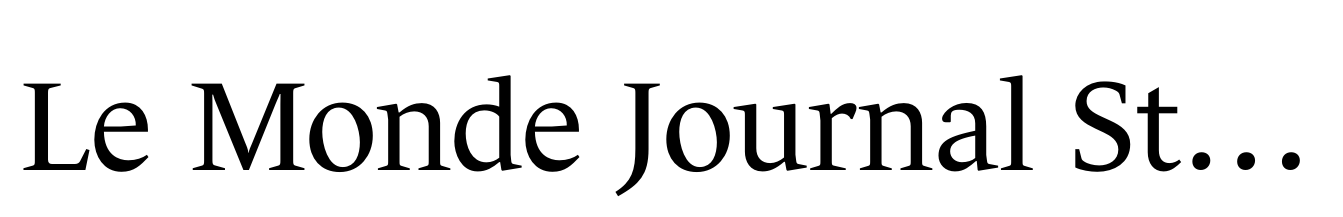 Le Monde Journal Std Regular